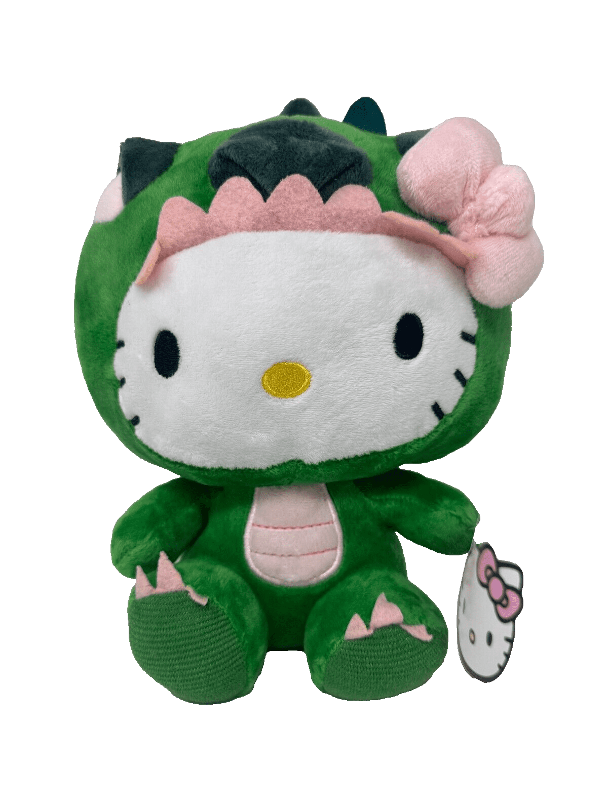 Hello Kitty Plush Toy in Green Dragon Costume 13 inch Jumbo tall. Soft. Sanrio