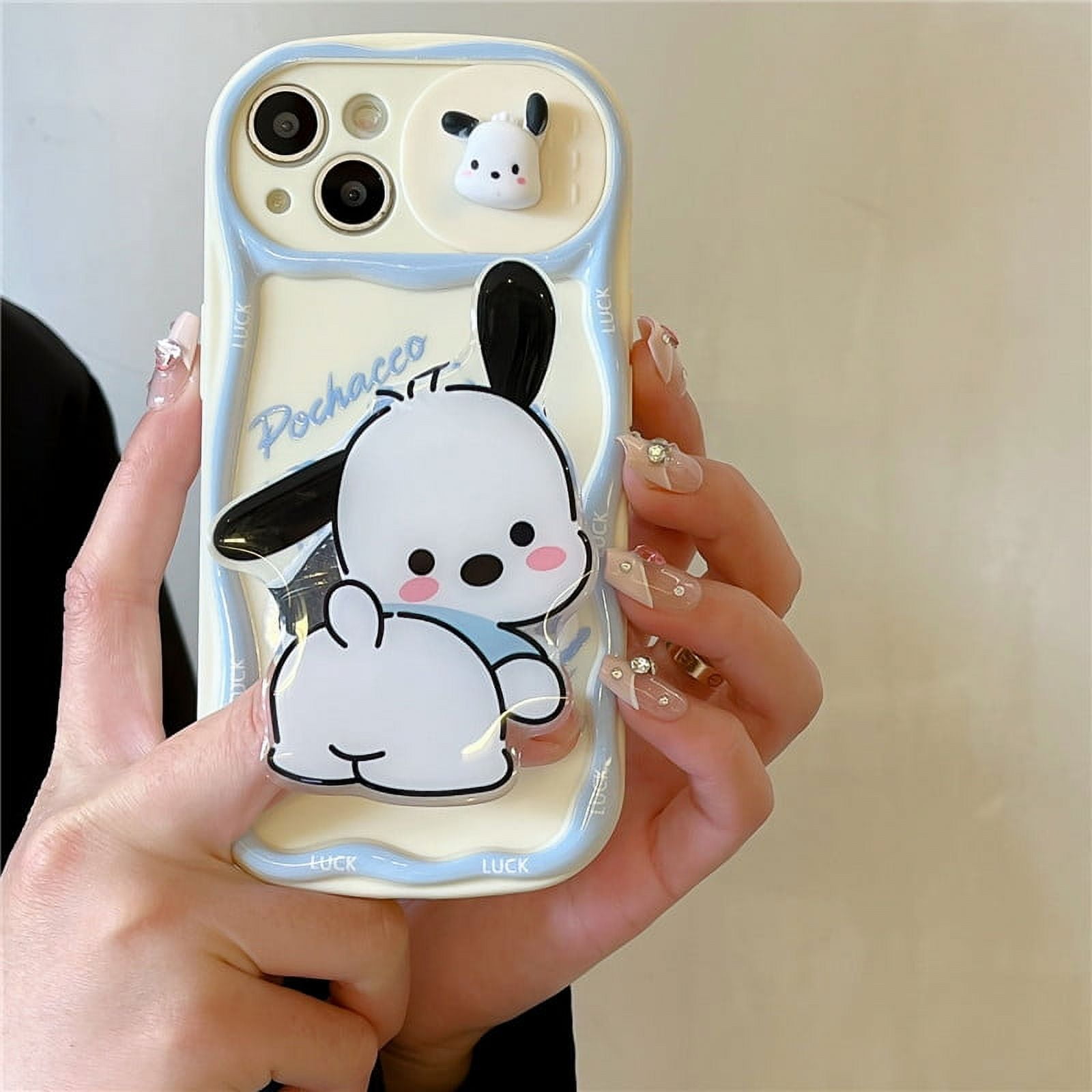 Hello Kitty Pochacco Cute Cartoon Phone Case for iPhone 15 14 13 12 11 Pro  Max Moving Windows With Bracket Toy Sanrio Cover - Walmart Business Supplies