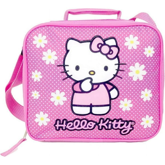 Hello Kitty Polka Dot Floral Lunch Bag