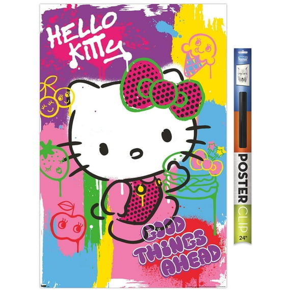 Hello Kitty - Pop Art Wall Poster, 22.375" x 34"