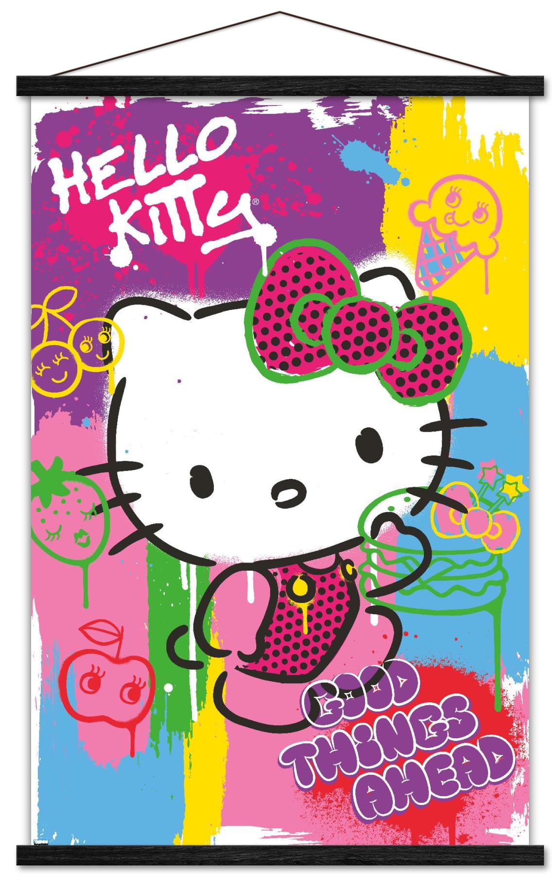 Hello Kitty Apple Pink Poster 24x36 inch - Poster Foundry