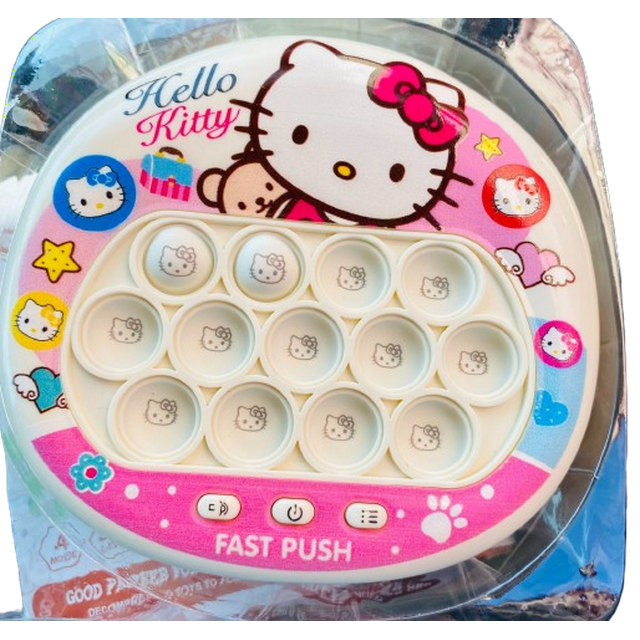 Hello Kitty Fast Push Game Toy Cute Kitty Bubble Stress Pop for Boys