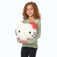 thumbnail image 1 of Hello Kitty Pretty Bow Kitty Sanrio Kids Round Cloud Pillow 11 inches, 1 of 7