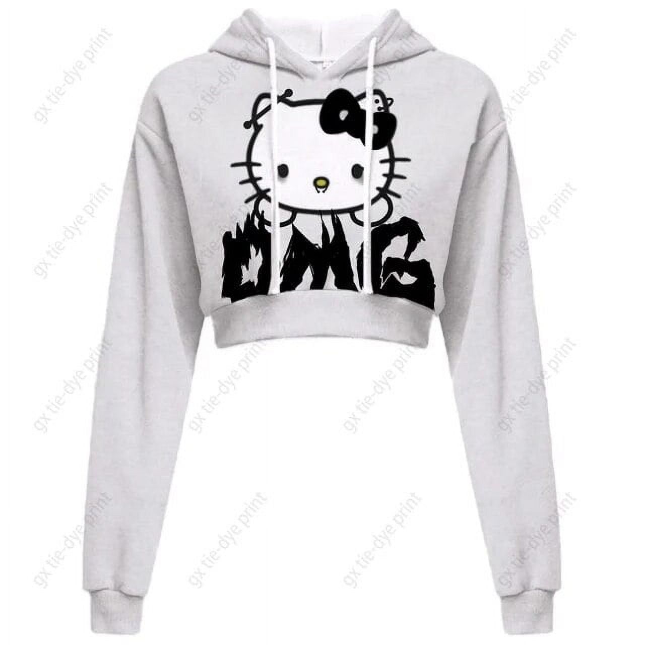 Hello kitty crop online hoodie