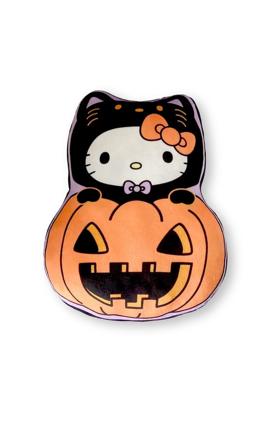 Pumpkin Kitty Travel Cloud Pillow
