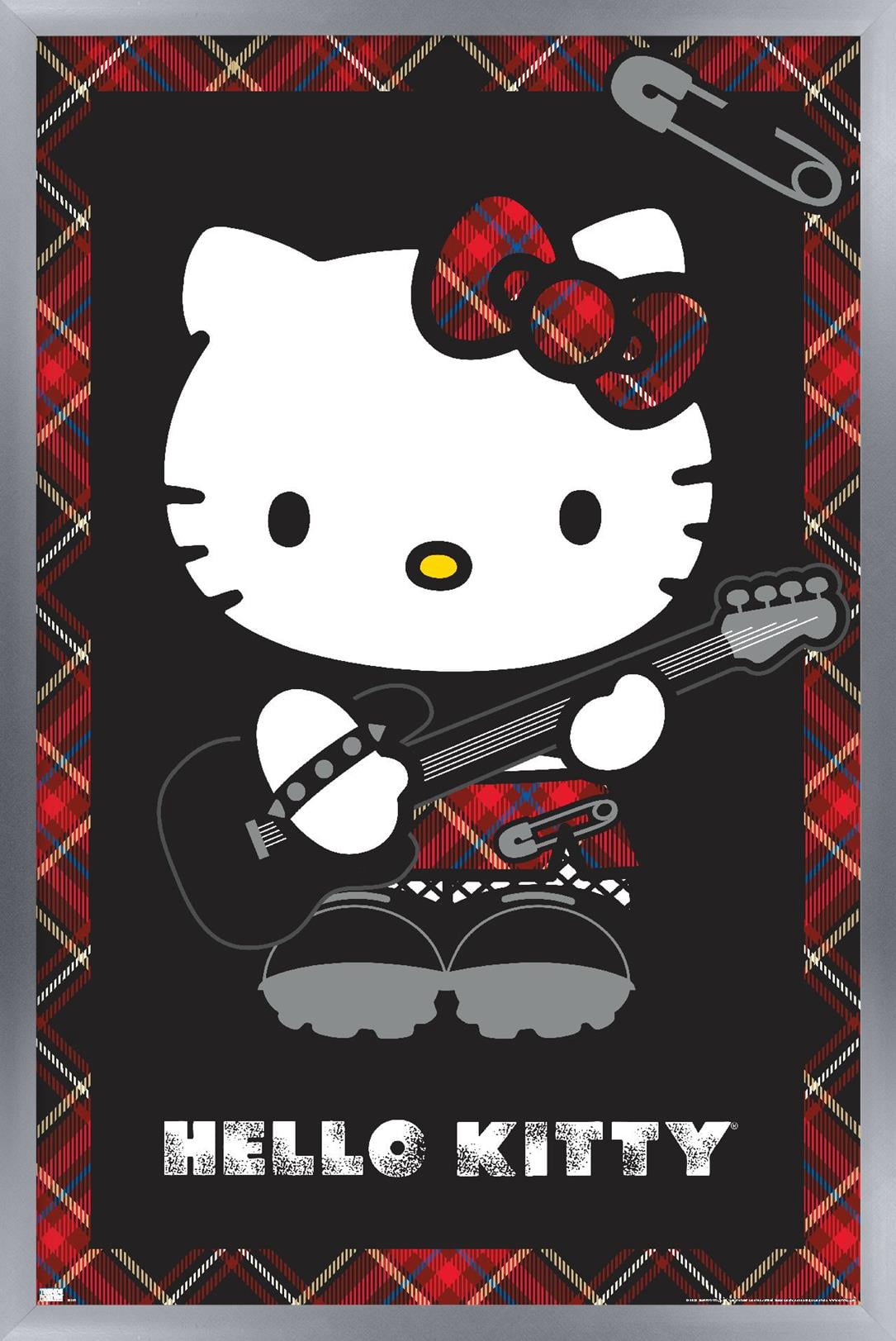 Hello Kitty - Punk Wall Poster, 22.375" x 34" Framed