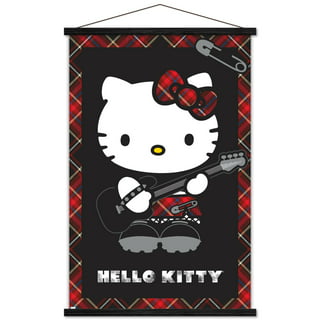 Sanrio Exclusive Hello Kitty Poster 30inx20in (75cmx50cm) NEW Sealed Black  Pink