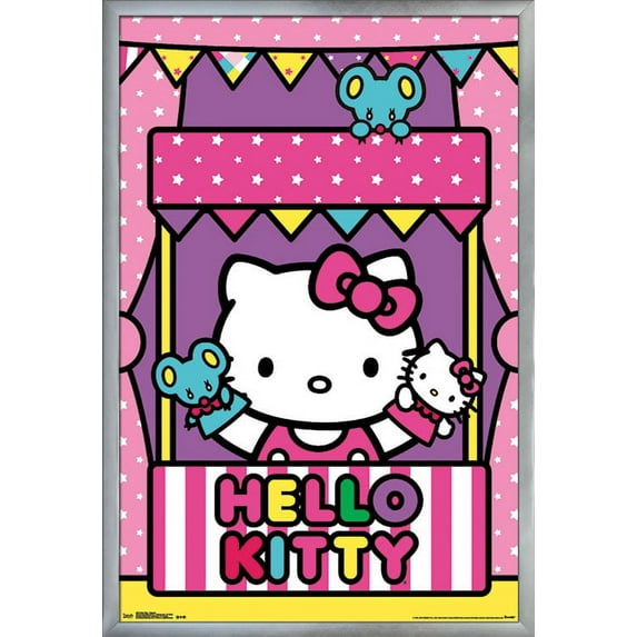 Hello Kitty - Puppets Wall Poster, 22.375" x 34", Framed
