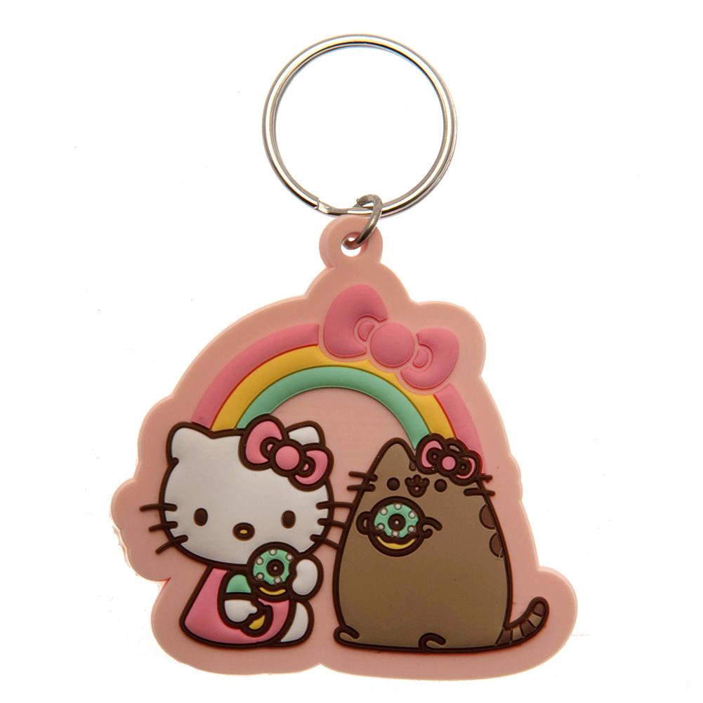 Hello Kitty Pusheen PVC Keychain