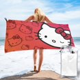 thumbnail image 1 of Hello Kitty Quick Dry Sand Free Microfiber Beach Towel for Adults, 27.5"x55" Oversized Super Absorbent Lightweight Camping Towel for Traveling Swimming Sports, 1 of 7