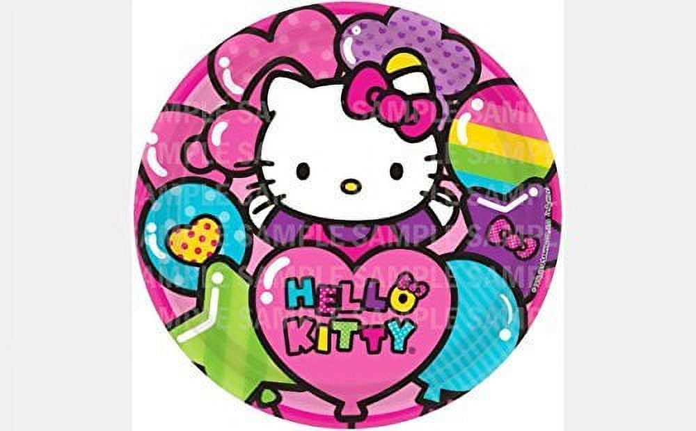 Hello Kitty Rainbow Balloon Birthday Cake Topper, by HGC