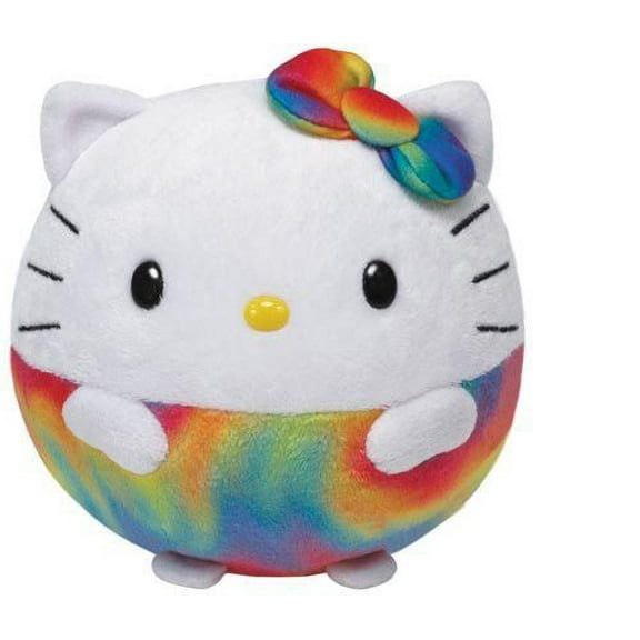 Hello Kitty Rainbow Ballz - Favorite Character Stuffed Animal by Ty (38067)