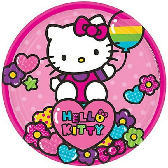 Hello Kitty Rainbow Dessert Plates (8)