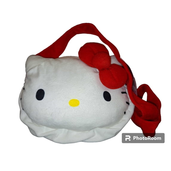 Hello Kitty Red Head Shaped Plush Shoulder bag Cross