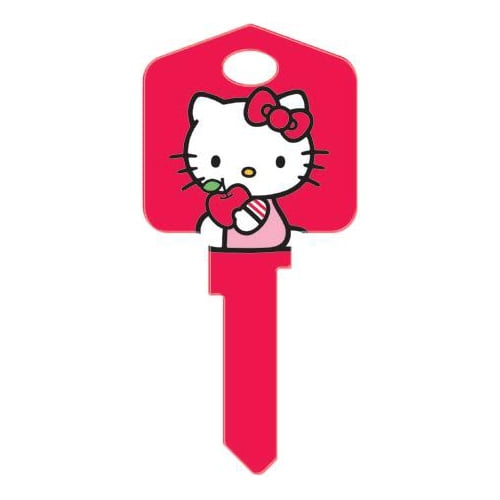 Hello Kitty Red House Key Kwikset KW1 Licensed Decorative Key Blank