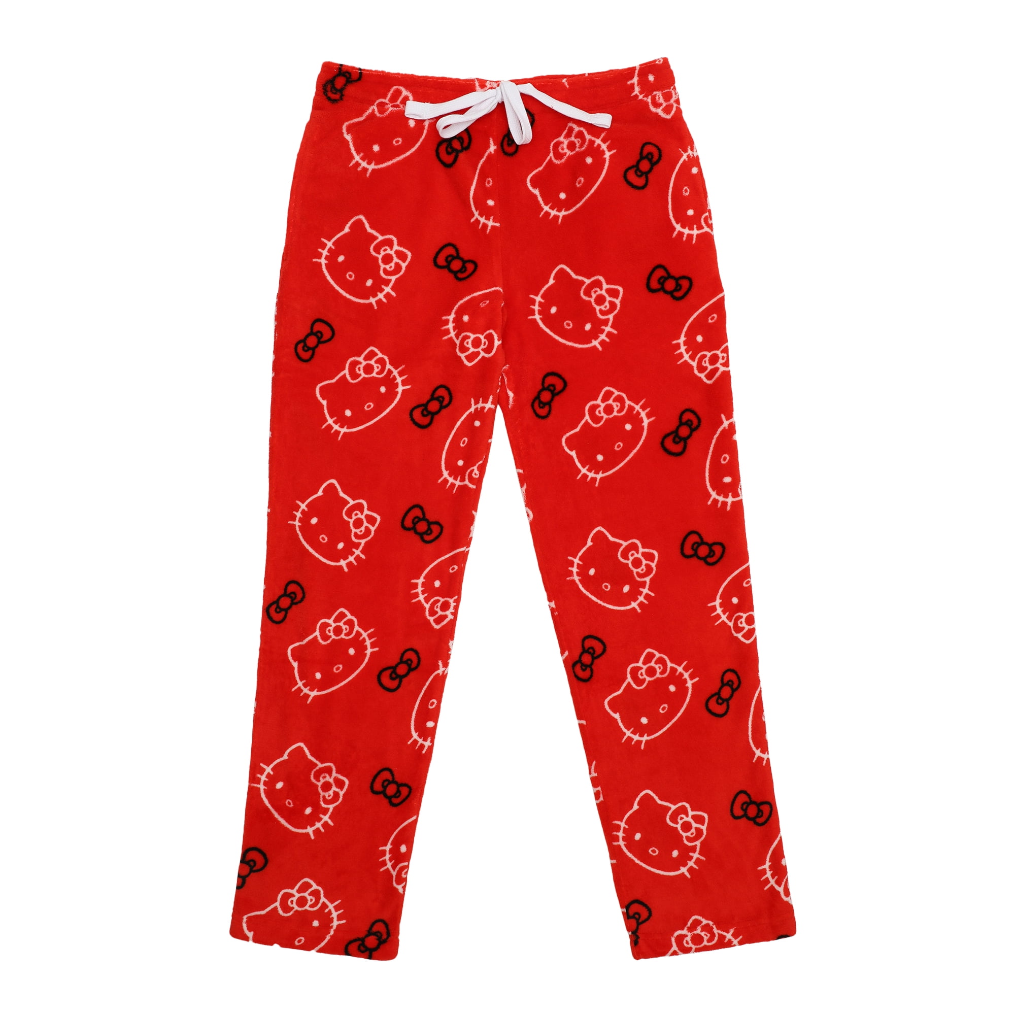 Hello Kitty Red Plush Women s Pajama Pant Medium