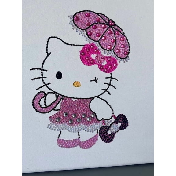 Hello Kitty Rhinestone Canvas Art