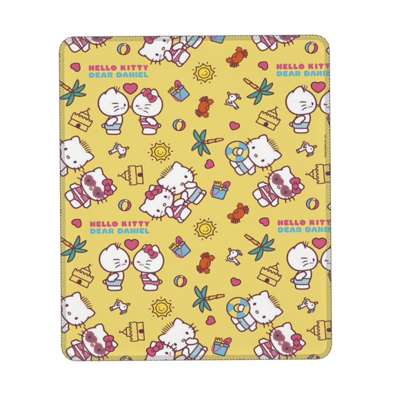 Hello Kitty Rubber Lock Edge Mouse Pad (Vertical) Office Mouse Pad Home Mouse Pad