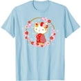 thumbnail image 1 of Hello Kitty Sakura Spring DTG Print Unisex T-Shirt,Light Blue Color,Size 4XL, 1 of 5