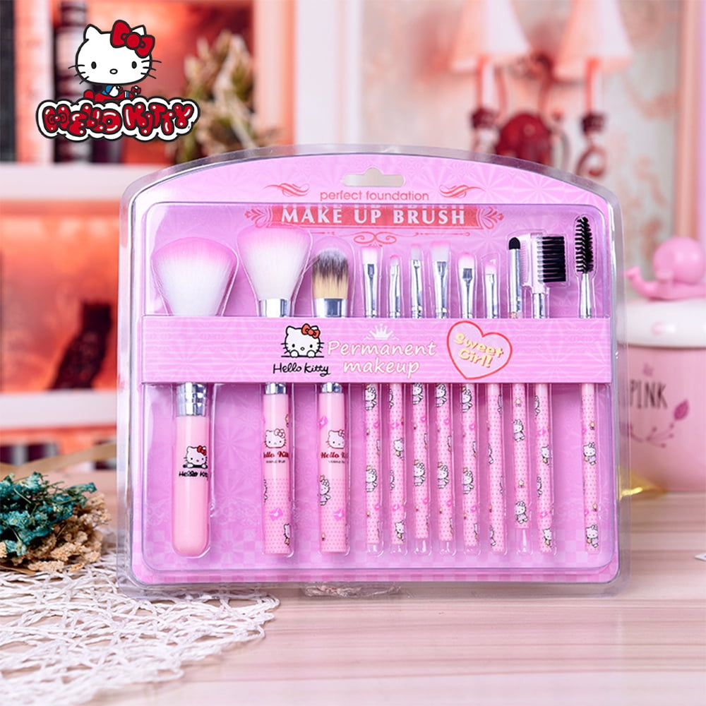 Hello Kitty Sanrio 12Pcs/Set Makeup Brushes Makeup Brushes