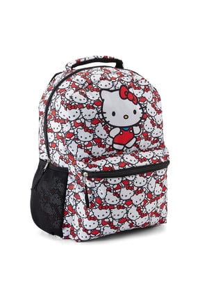 Hello Kitty Sanrio Allover Girls Backpack For Kids & Adult – White
