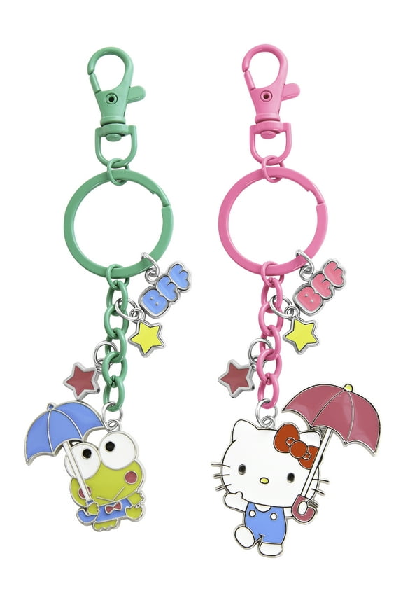 Sanrio BFF Keychain Charm Set of 2 - Hello Kitty & Keroppi