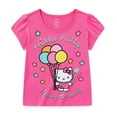 thumbnail image 1 of Hello Kitty Sanrio Birthday Short Sleeve T-Shirt (Girls), Sizes 2T-12, 1 of 4