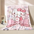 thumbnail image 1 of Hello Kitty Sanrio Blanket Soft Fluffy Cartooon Throw King Size Luxury Blanket Kid Boy Adult Sofa Bed Blanket Cover Throw Gift LS, 1 of 7