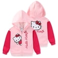 thumbnail image 1 of Hello Kitty Sanrio Full Zip Up Hoodie (Girls), Sizes 3T-12, 1 of 9
