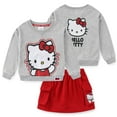 thumbnail image 1 of Hello Kitty Sanrio Girls French Terry Sweatshirt and Skort Skirt Set (Girls), 2 Piece Set, Sizes 4-12, 1 of 9