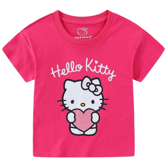 Hello Kitty Sanrio Girls Short Sleeve T-Shirt (Girls), Sizes 2T-12