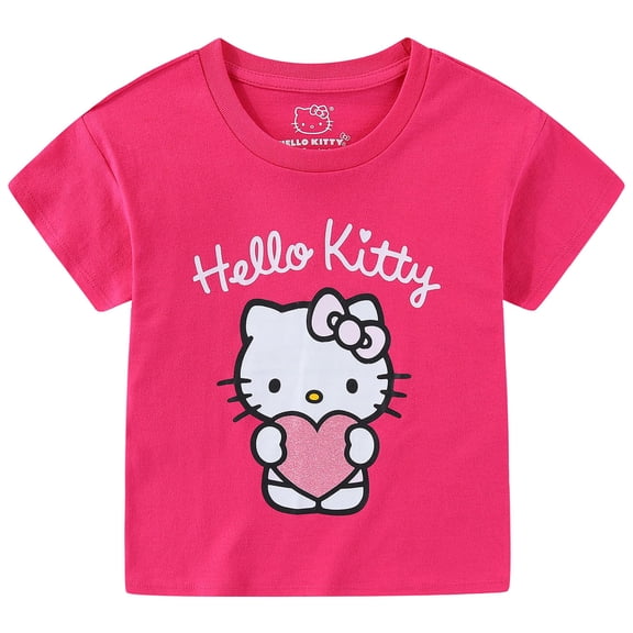 Hello Kitty Sanrio Girls Short Sleeve T-Shirt (Girls), Sizes 2T-12