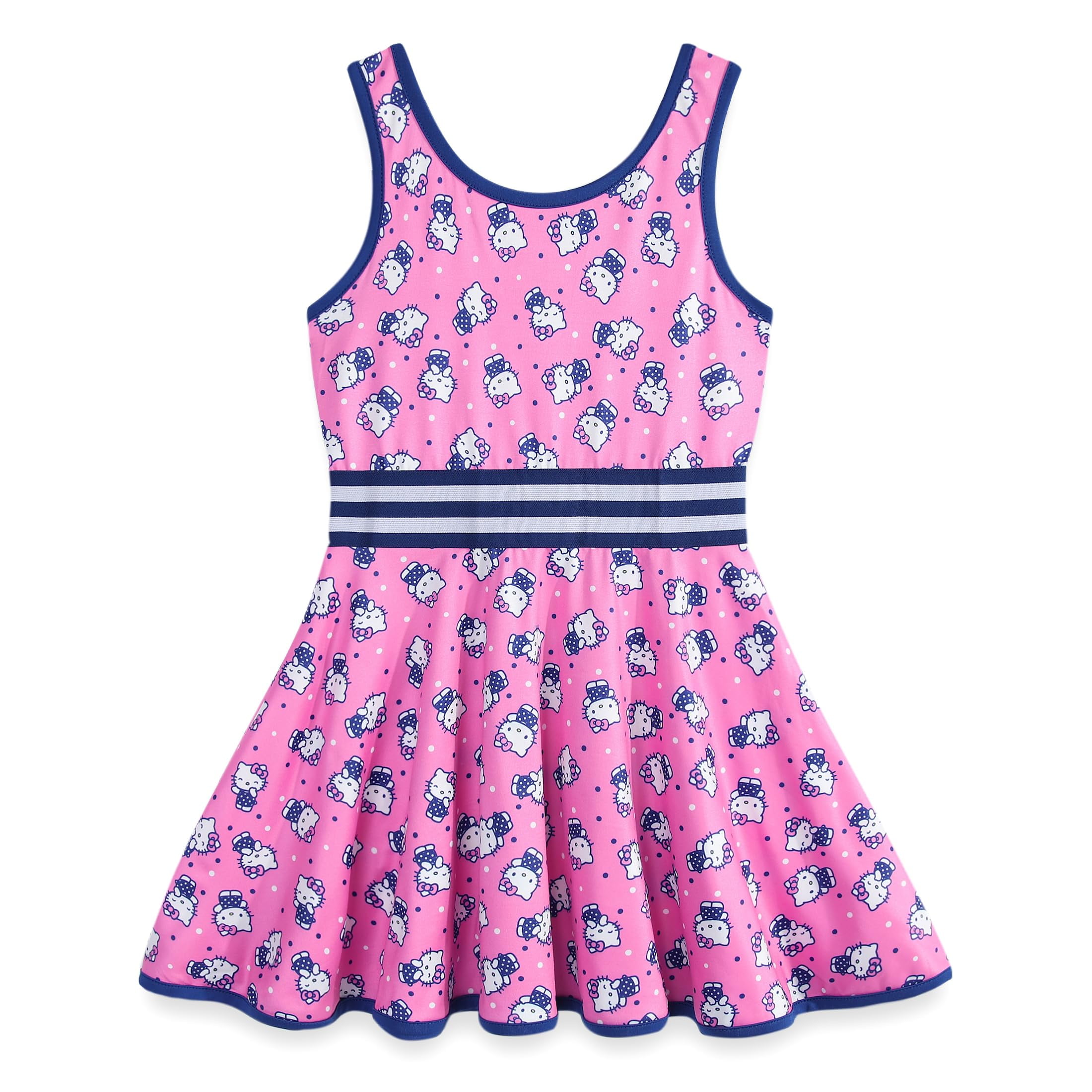 mock neck dresses Hello Kitty Big Girls Short Sleeve Dress Grey 14-16 on design and stretchy elastic waistband eliminate the hassle of buttons Hello Kitty Tutu