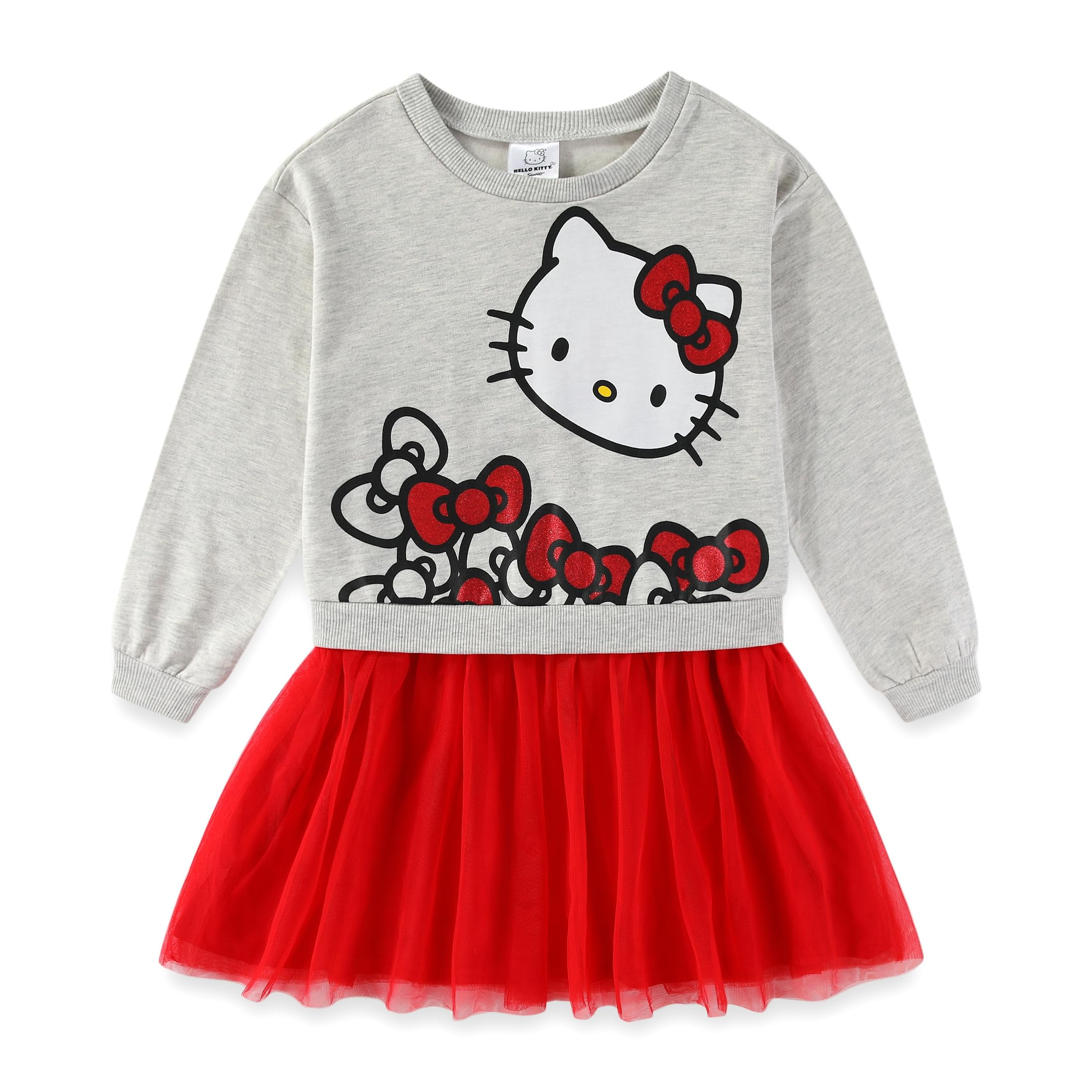 Hello Kitty Sanrio Long Sleeve Tulle Dress (Girls), Sizes 4-14