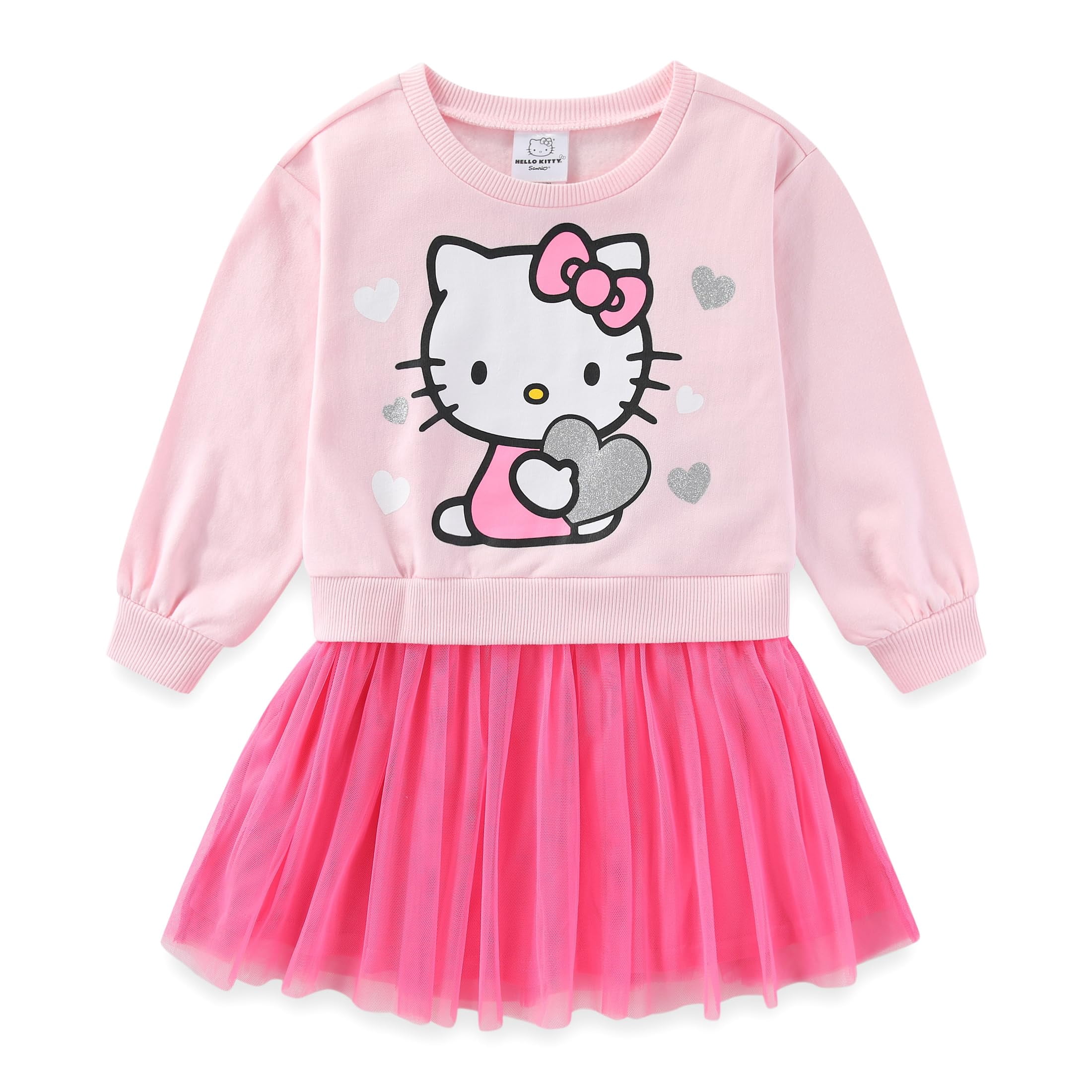 Hello Kitty Sanrio Long Sleeve Tulle Dress (Girls), Sizes 4-14