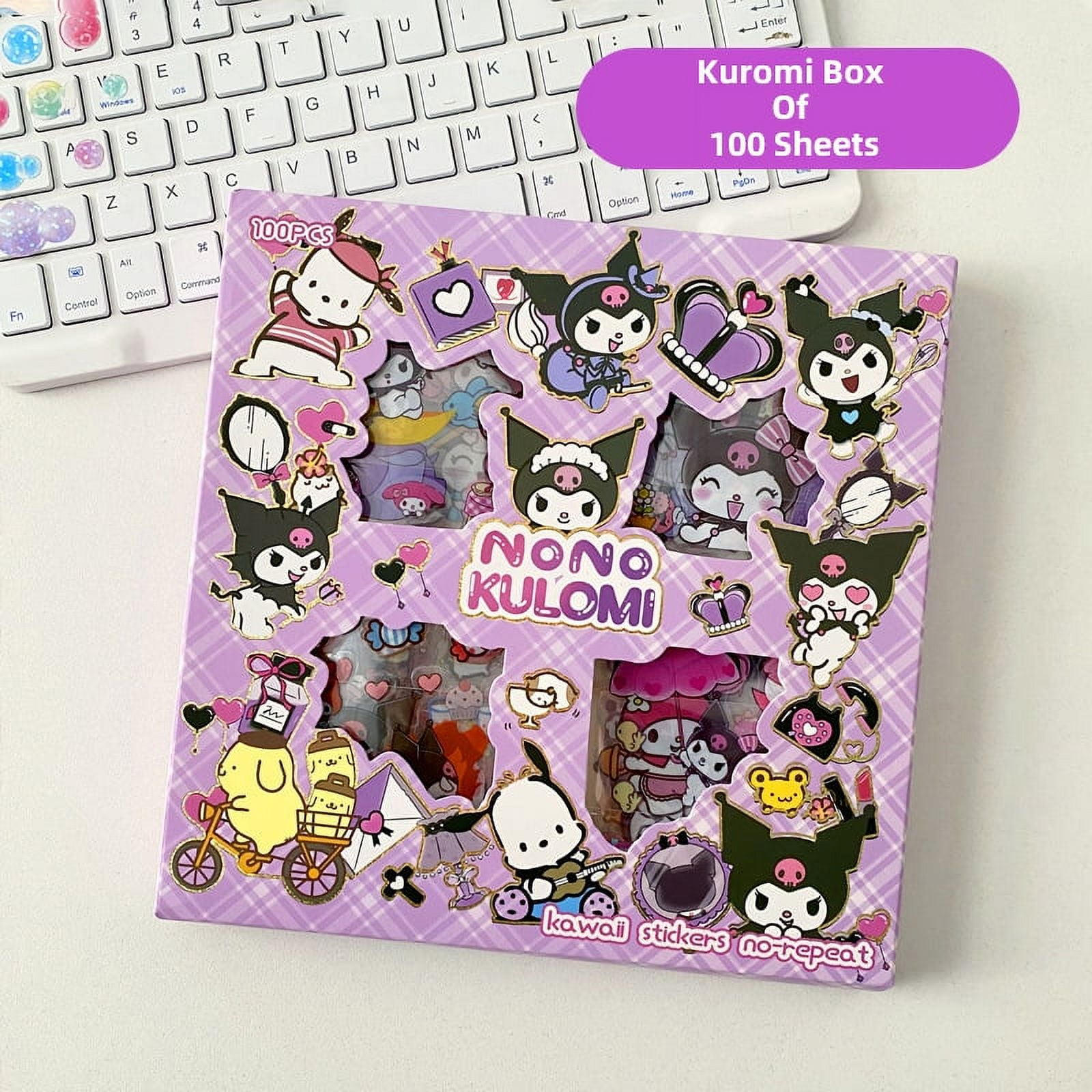 Hello Kitty Sanrio Non-Repeating 100-Piece Sticker Set Cinnamoroll ...