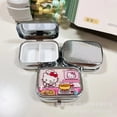 thumbnail image 1 of Hello Kitty Sanrio Pill Subpackage Box Cartoon Portable Seal Metal Medicine Box Jewelry Storage Box Anime Peripheral Girl Gifts, 1 of 10