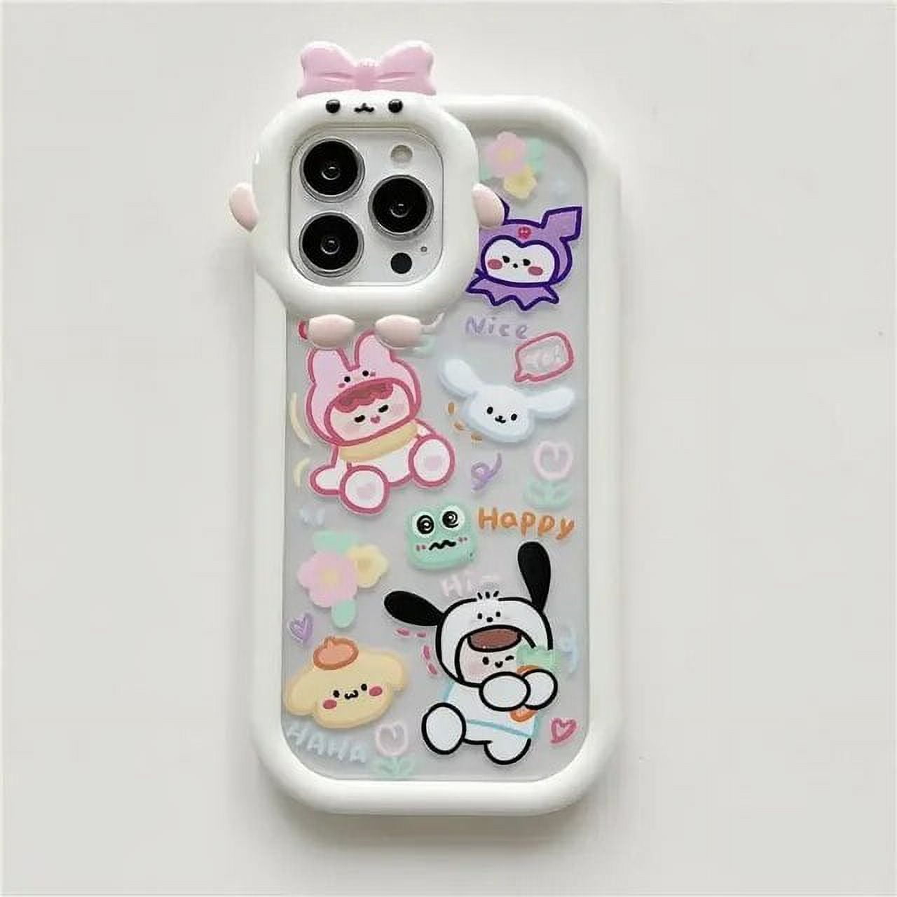 Hello Kitty Sanrio Pochacco Kuromi Transparent Phone Case For Iphone 14 