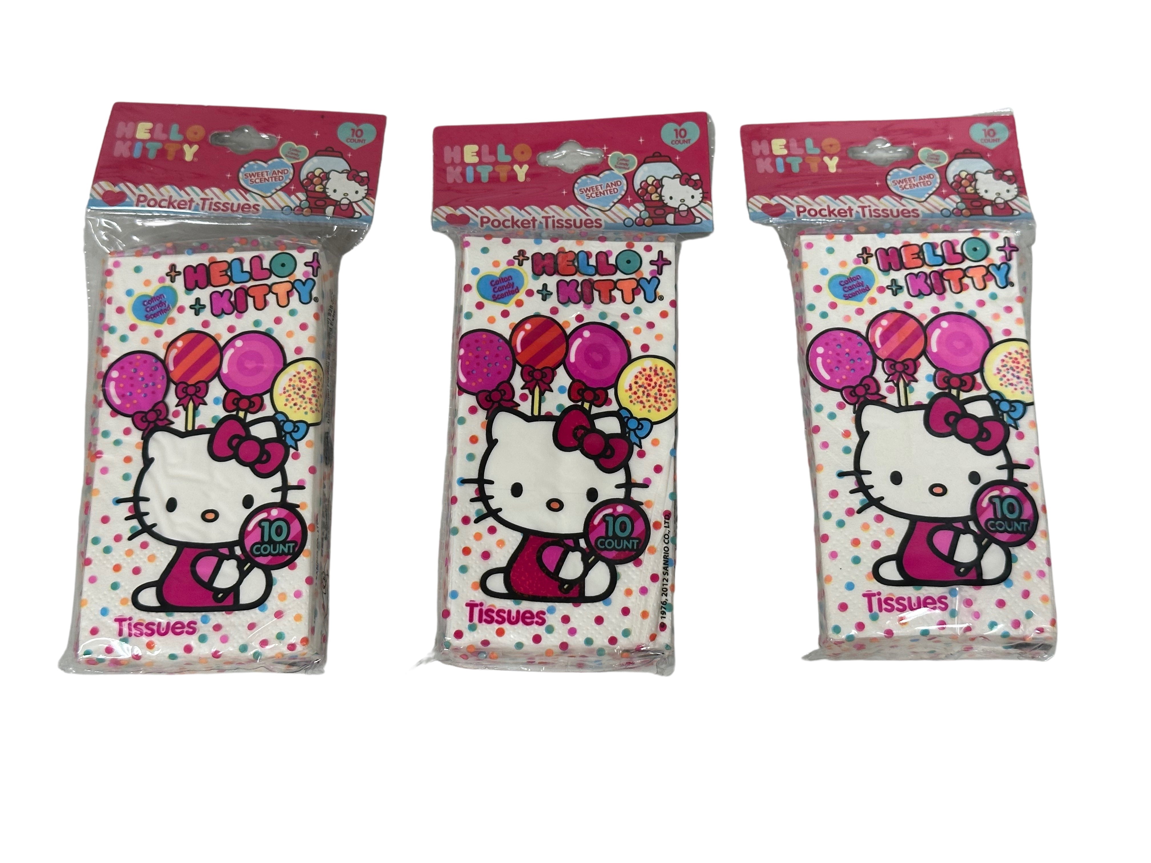 Hello Kitty Sanrio Pocket Tissues Cotton Candy Scented 3 Pack