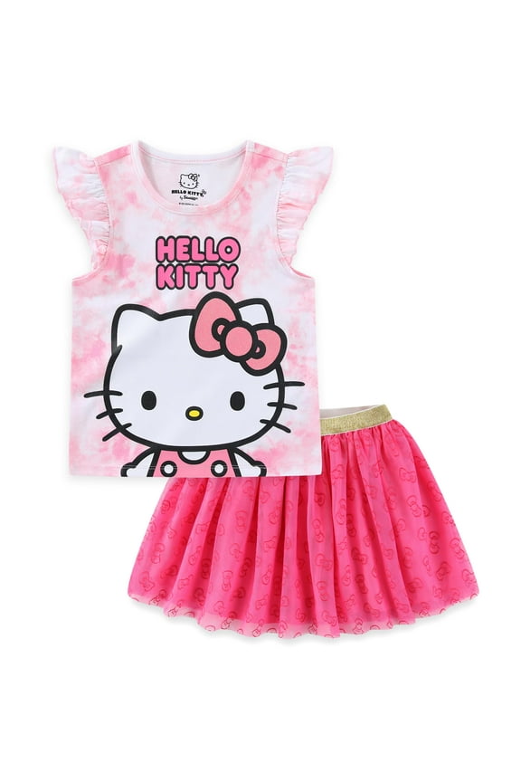 Sanrio Shirt and Tulle Tutu Skirt Set (Girls), 2 Piece Set, Sizes 2T-12