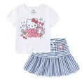 thumbnail image 1 of Hello Kitty Sanrio Short Sleeve Shirt and Skirt (Girls), 2 Piece Set, Sizes 4-12, 1 of 6