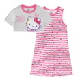 thumbnail image 1 of Hello Kitty Sanrio Short Sleeve Shirt and Sleeveless Dress (Girls), 2 Piece Set, Sizes 4-10, 1 of 7
