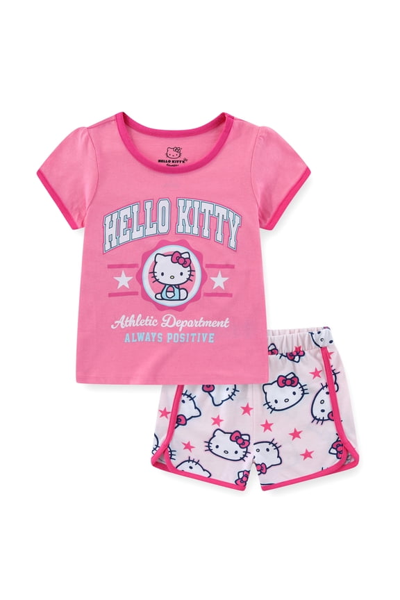 Sanrio Short Sleeve T-Shirt and Short Set (Girls), 2 Piece Set, Sizes 4-12