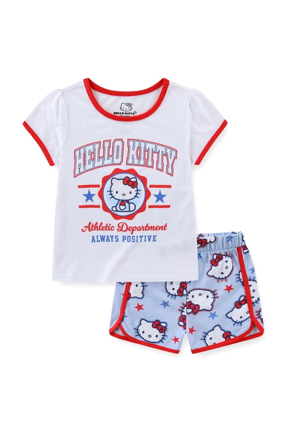 Sanrio Short Sleeve T-Shirt and Short Set (Girls), 2 Piece Set, Sizes 4-12