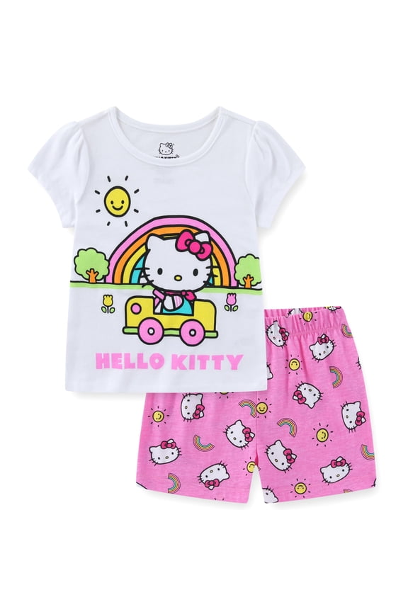 Sanrio Short Sleeve T-Shirt and Shorts Set (Girls), 2 Piece Set, Sizes 4-12