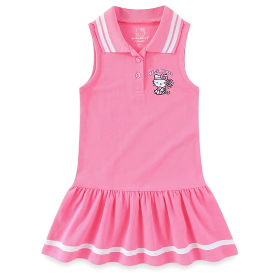 Hello Kitty Sanrio Sleeveless Tennis Dress (Girls), Sizes 3T-10
