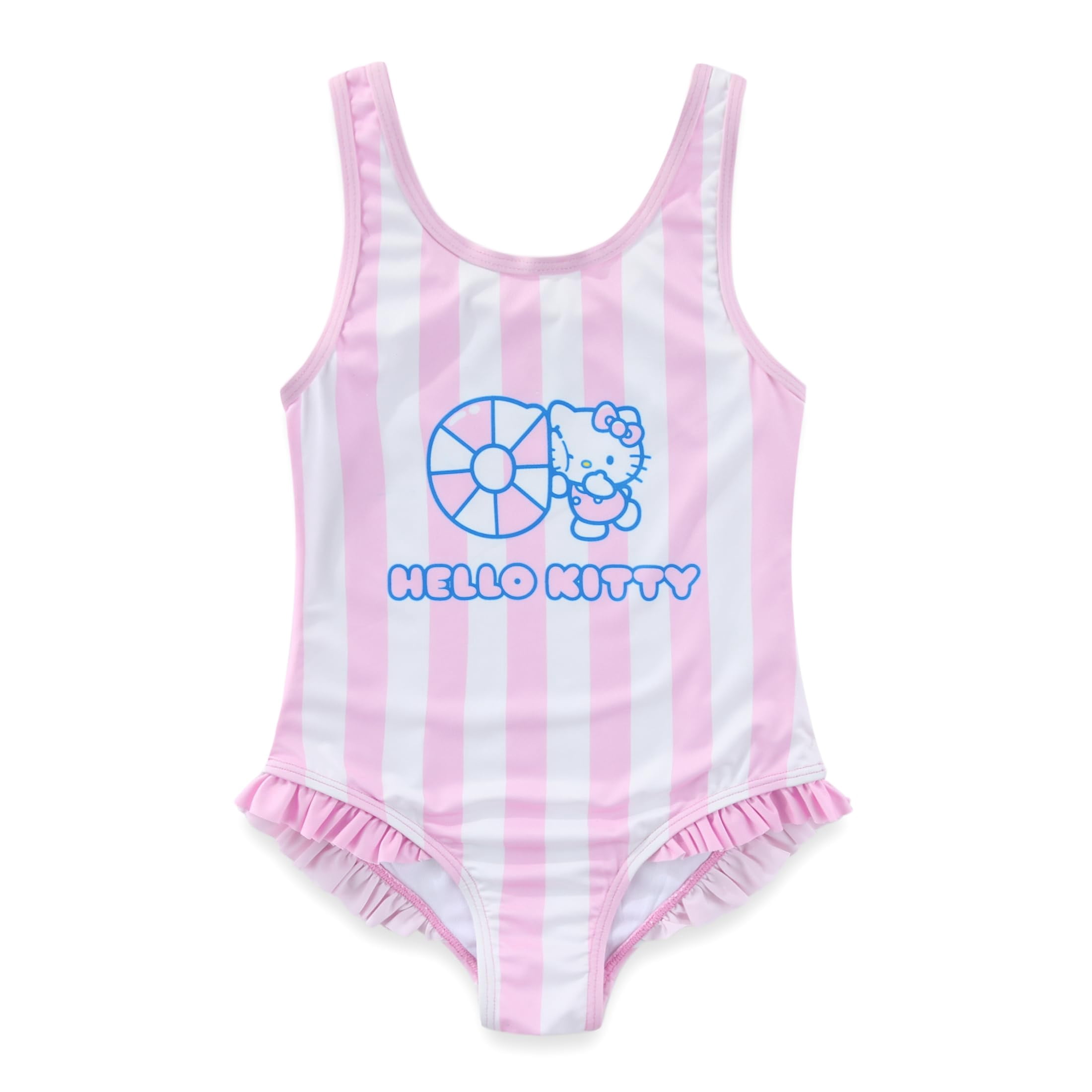 Hello Kitty Sanrio Swimsuit UPF 50+ One Piece Bathing Suit (Girls), 2 Piece Swimwear Set, Sizes 4-6X