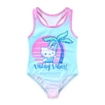 thumbnail image 1 of Hello Kitty Sanrio Swimsuit UPF 50+ One Piece Bathing Suit (Girls), Sizes 4-6X, 1 of 5