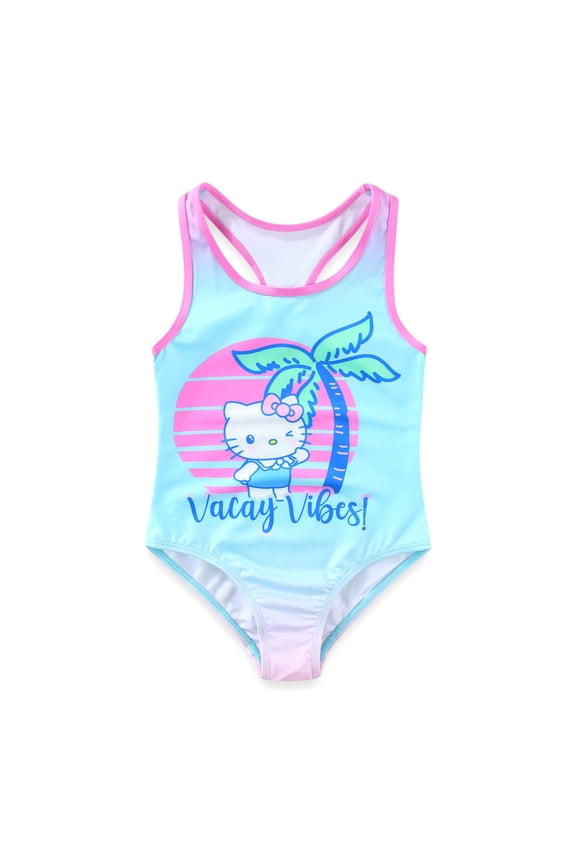 Sanrio Swimsuit UPF 50+ One Piece Bathing Suit (Girls), Sizes 4-6X