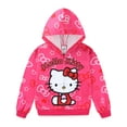 thumbnail image 1 of Hello Kitty Sanrio Zip Up Hoodie (Girls), Sizes 3T-12, 1 of 5